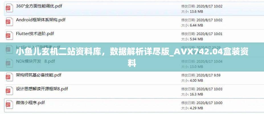 小鱼儿玄机二站资料库,数据解析详尽版_AVX742.04盒装资料