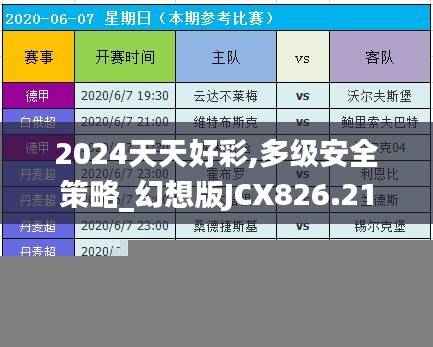 2024天天好彩,多级安全策略_幻想版JCX826.21