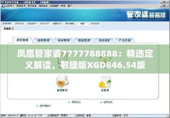 凤凰管家婆7777788888:精选定义解读,敏捷版XGD846.54版
