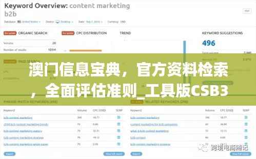 澳门信息宝典,官方资料检索,全面评估准则_工具版CSB35.11