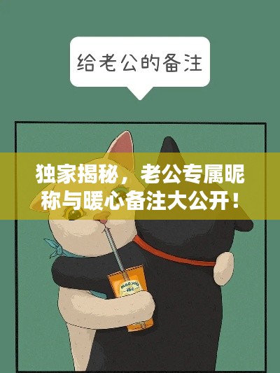 独家揭秘,老公专属昵称与暖心备注大公开!