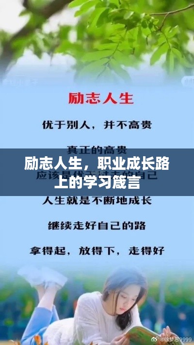 励志人生,职业成长路上的学习箴言