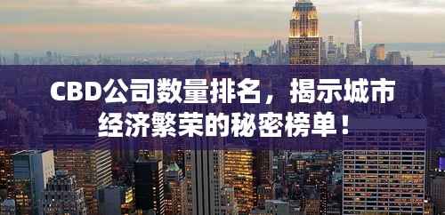 CBD公司数量排名,揭示城市经济繁荣的秘密榜单!