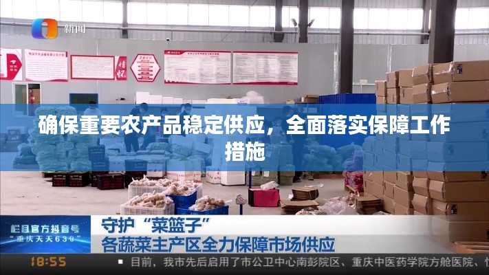 确保重要农产品稳定供应,全面落实保障工作措施